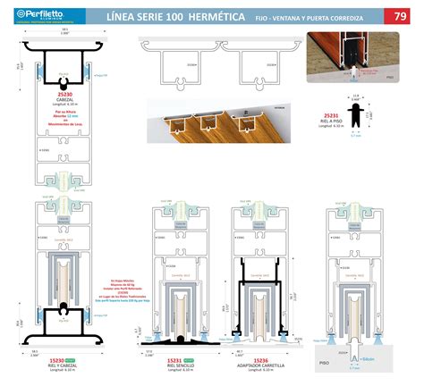 Sistema de perfil de aluminio arquitectónico y de 